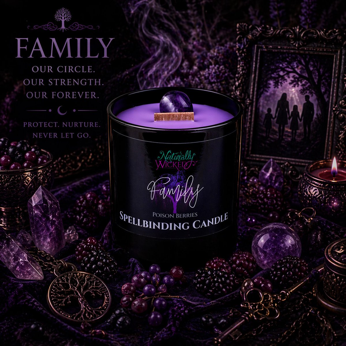 Naturally_Wkd's tweet image. Spellbinding Family Candle 

#naturallywicked #candle #crystals #magic #ritual #witch #gift