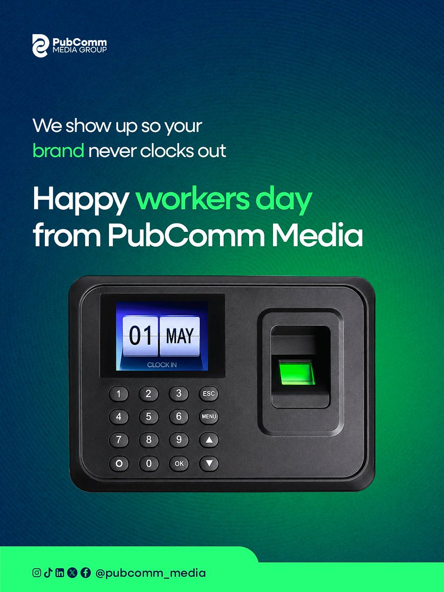 This month, step in with clarity, strength, and expectation
Opportunities will meet you prepared.

Keep going
Keep building
Keep believing

Happy Workers’ Day

#pubcommmedia #newmonth