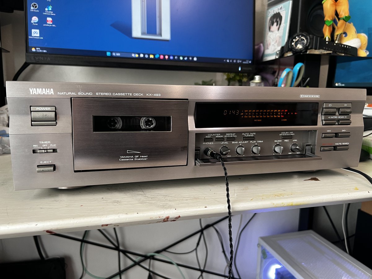 tapirune's tweet photo. 色々調整して完了
yamaha kx-493 復活！ https://t.co/tlkBdQopN1