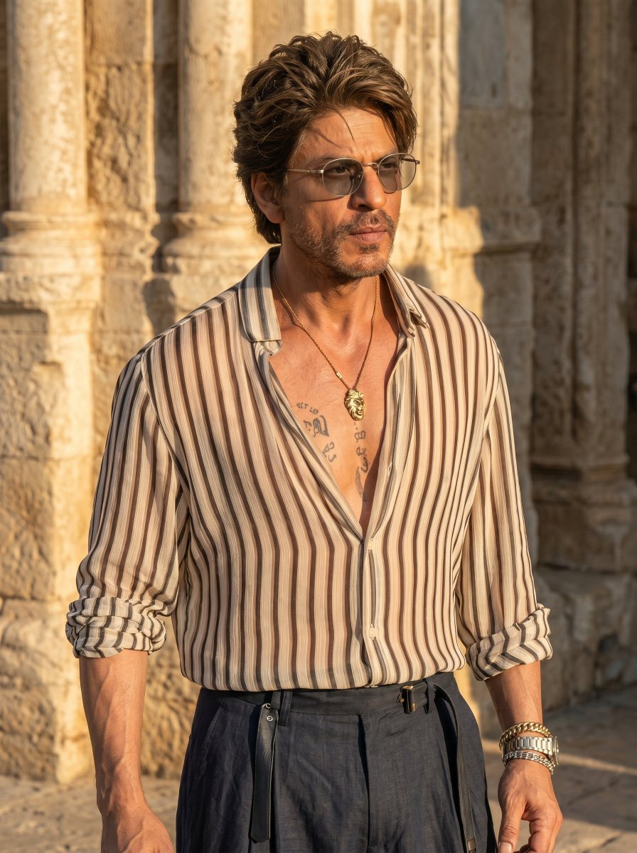Database412's tweet image. Don’t count the years... make the years count.

#SRK at 60 is looking more '#King' than ever. That aura is unmatched. 🛐✨

#ShahRukhKhan #SuhanaKhan