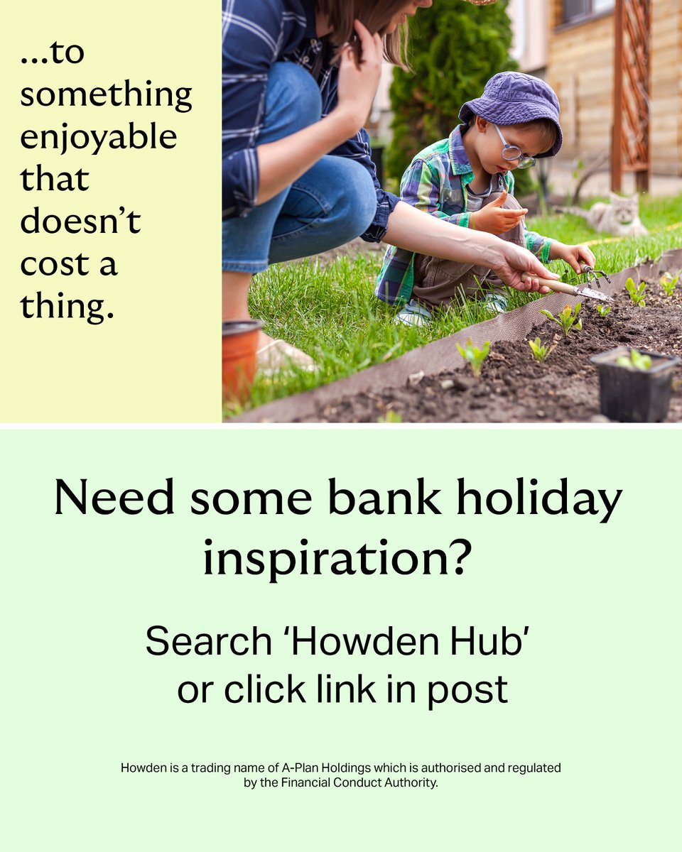 howdenlocaluk's tweet photo. 🌻🌞Another Bank Holiday is on the way. However you’re spending it, make time for what matters most. Discover simple ideas and inspiration to help you make the most of it. Read more on the blog: https://t.co/Xce2DjrBa6 #howdenlocalUk https://t.co/8MVnMajO4Z