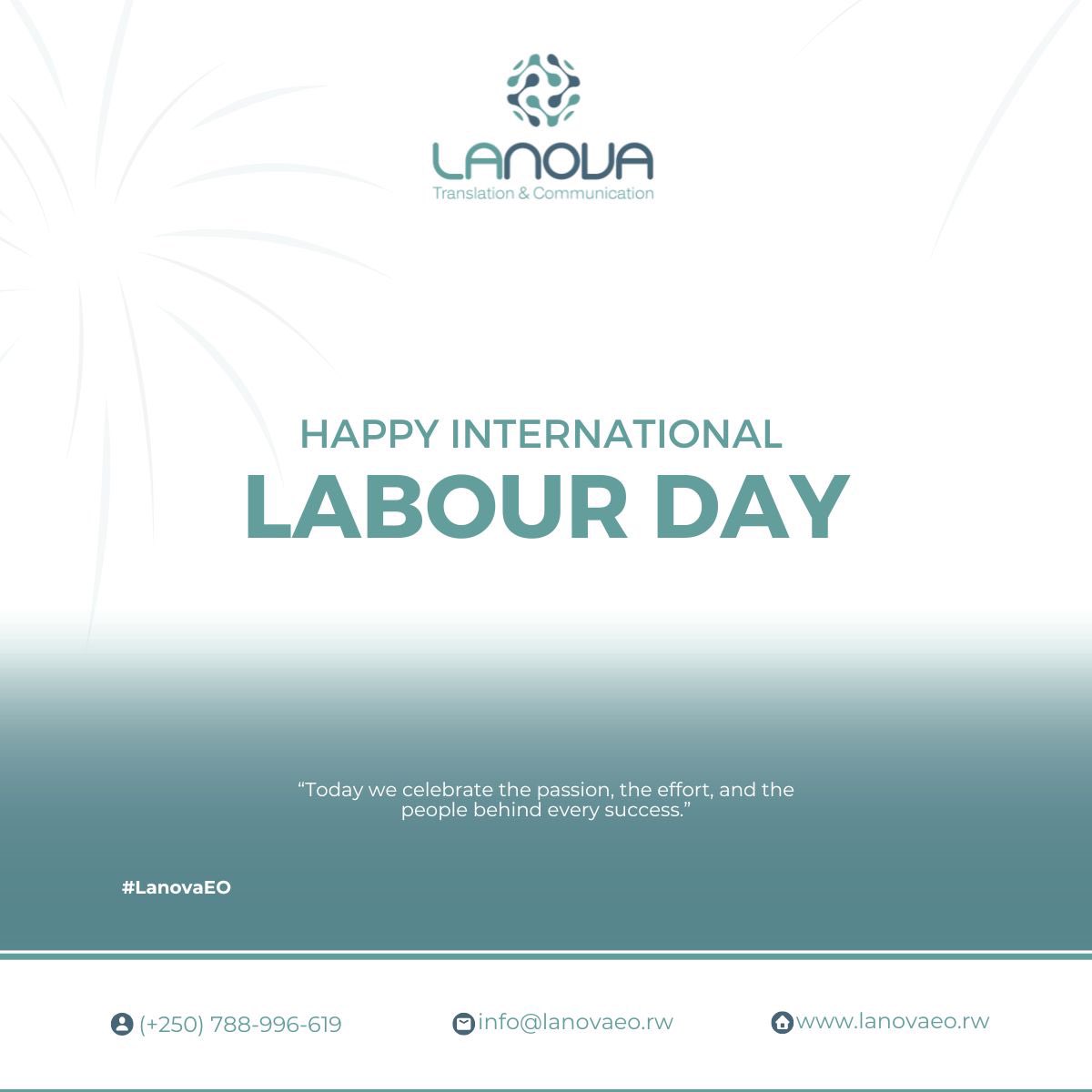 LanovaTransco's tweet photo. This #LabourDay, we celebrate the people who connect the world in all innovation sectors.

At @LanovaTransco, from language to communication, from ideas to experiences, we are proud to support and empower this impact through innovative solutions.

#LanovaEO #LabourDay26 https://t.co/6Nt3YtldQB