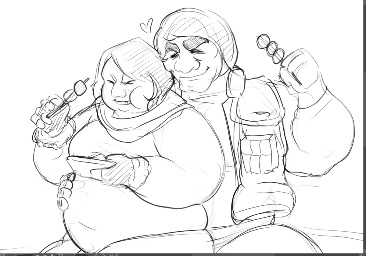 messy ugly sketch but LOOK AT THEM!!!