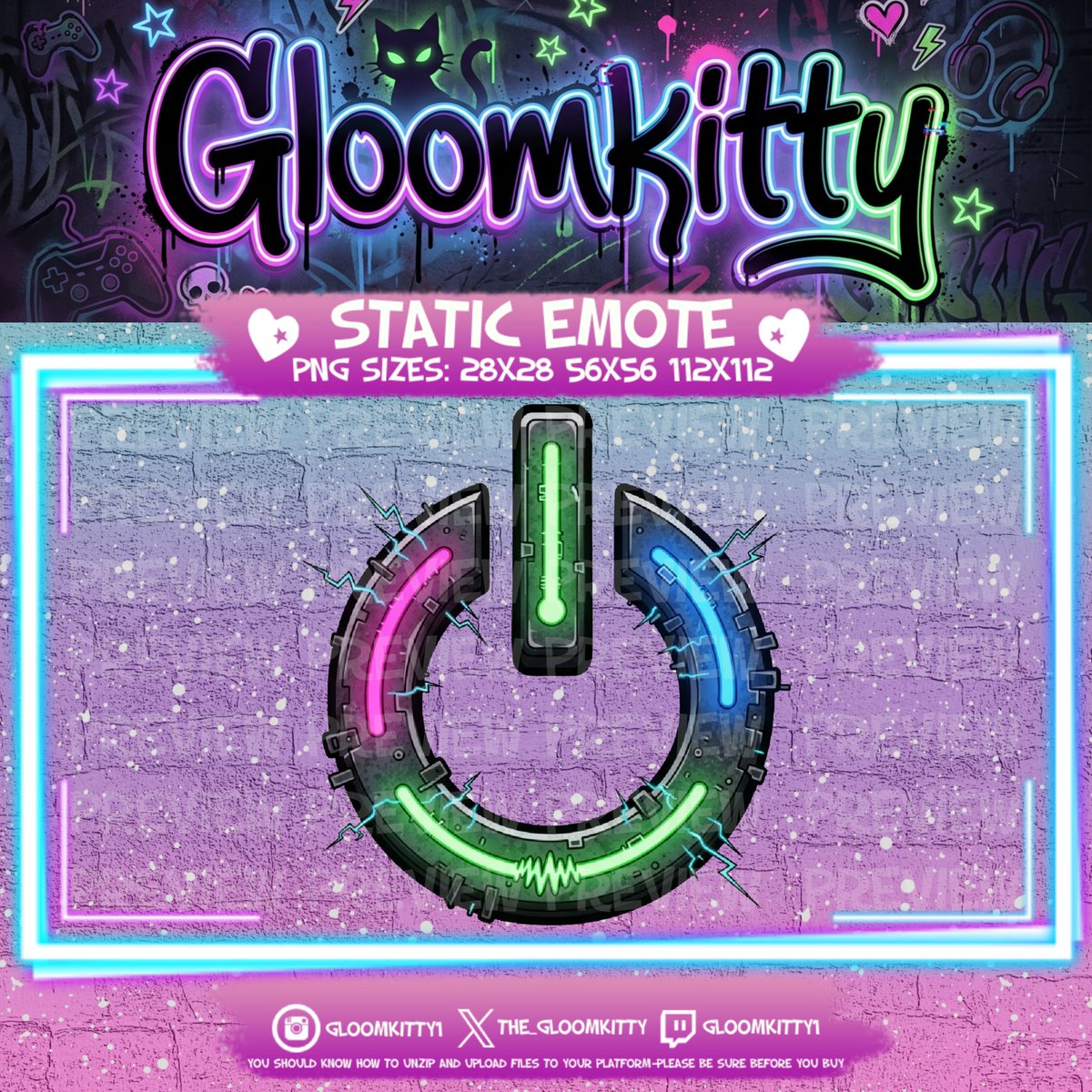 The_Gloomkitty's tweet image. NEW POWER SYMBOL EMOTE ⚡🖤

Clean, bold, and ready to light up your chat 😈
Grab it here 👇
ko-fi.com/s/f0588c0856
#KoFiShop #NewEmote #Emotes #StreamerLife #DigitalArt #ContentCreator #GamerLife