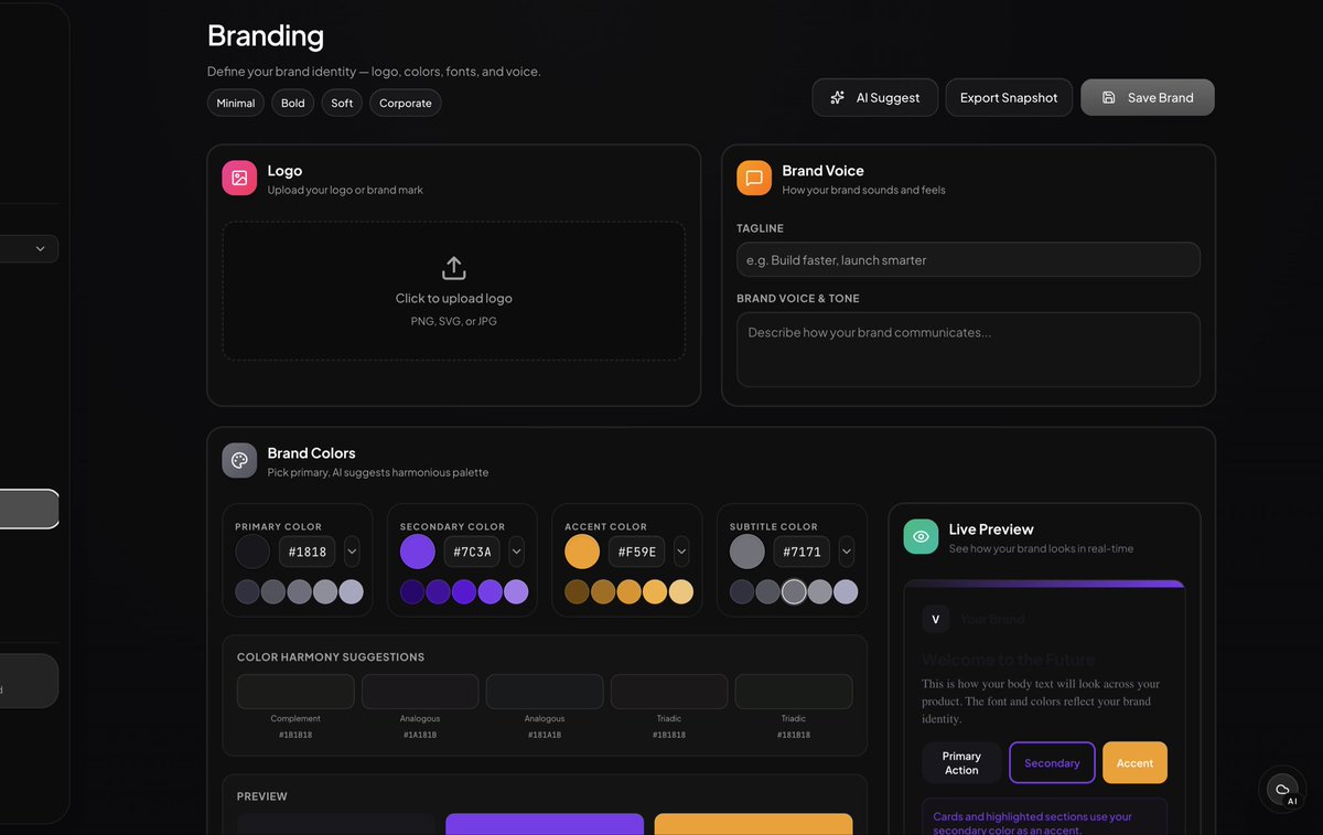 Miliidea's tweet photo. I think I just found something weird.

Not an AI tool.
Not no-code.

More like a “Product Operating System”.

It turns ideas into flows, screens, and actual product structure.

Not sure how I feel about it yet 👇

Would you use something like this? https://t.co/3e6VrFVBbM