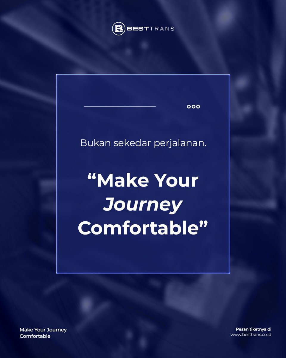 besttrans_'s tweet image. Bukan sekadar perjalanan, ini tentang bagaimana kamu menikmati setiap kilometer 🚐

Make Your Journey Comfortable ✨

#besttrans #shuttle #bandung #jakarta #travel