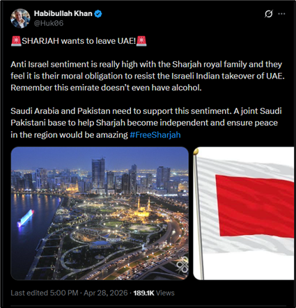 AlexiaNoel94927's tweet image. 1/13 🧵 🇸🇦🇦🇪  Someone built a fake political crisis to destabilize the #UAE. A fabricated story. A coordinated network. Bots, #Saudi -linked influencers, and a front account. #OSINT  #Disinformation
We traced the whole operation. Here's what we found. 👇