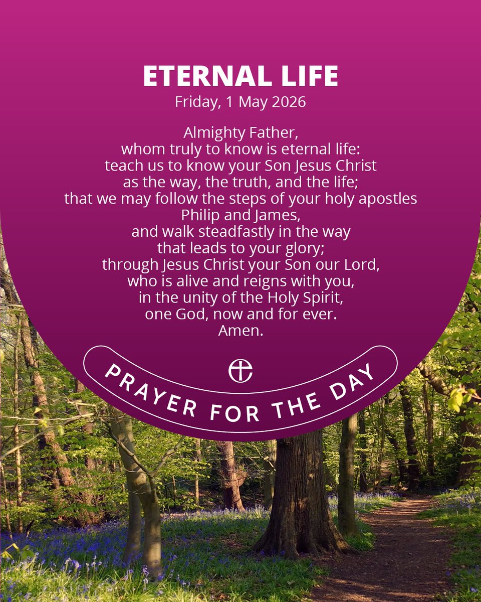 As we enter a new month, join with us in prayer. 🙏

Today's prayer is available in plain text and audio formats at cofe.io/TodaysPrayer.