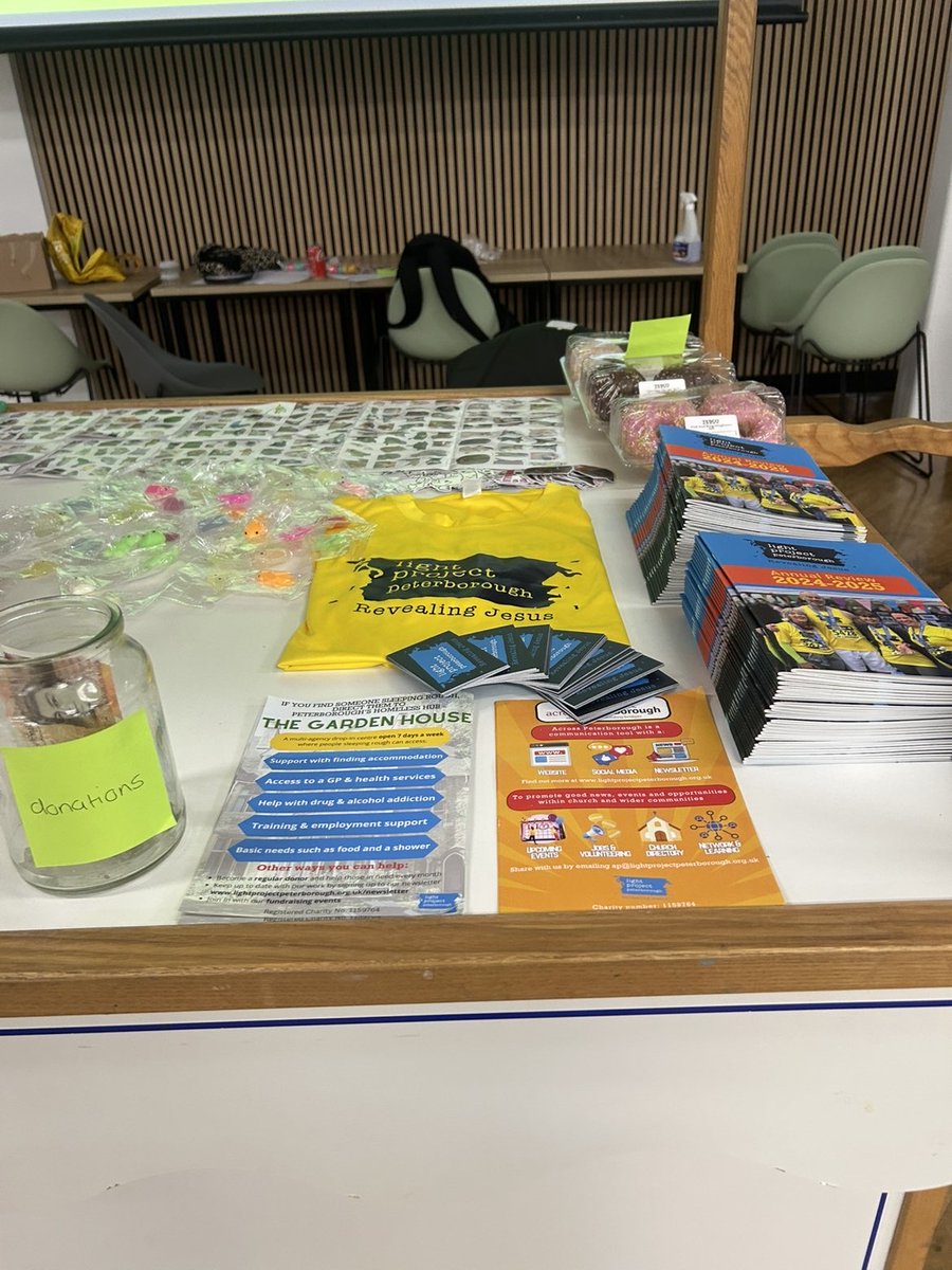 lightprojectpb's tweet photo. A big thank you to Sam &amp; his fellow business student group at @PboroCollege who raised £55.21 &amp; awareness of LPP through hosting an enterprise marketplace at college.

Teams ran independent stalls with Sam &amp; his group selling stickers &amp; offering games of cup pong.

Thank you! 💛 https://t.co/i0pCRSBOrC