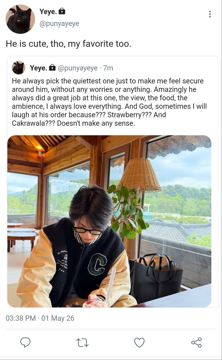 Yesaya and his favorite.