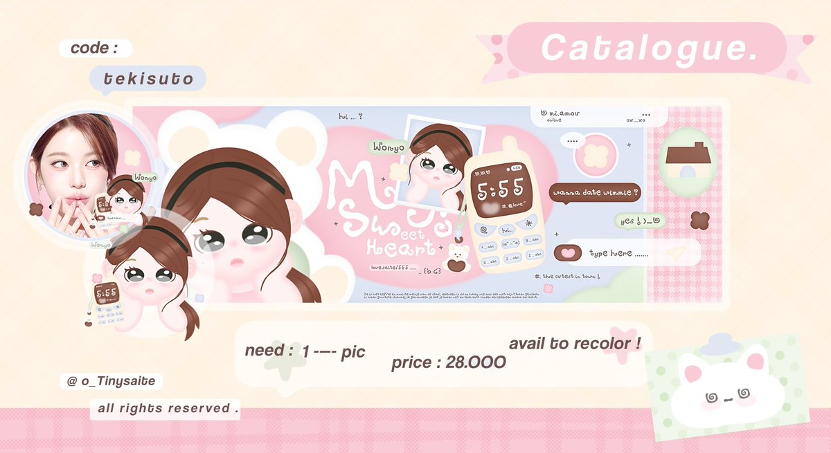 help repost ? thank u ♡

alooo .. aku OPEN REQUEST katalog 'tekisuto' dengan limited 10 slot :3 order melalui dm iaaa ⭐️ avail inrush ! 💨

#bealanja