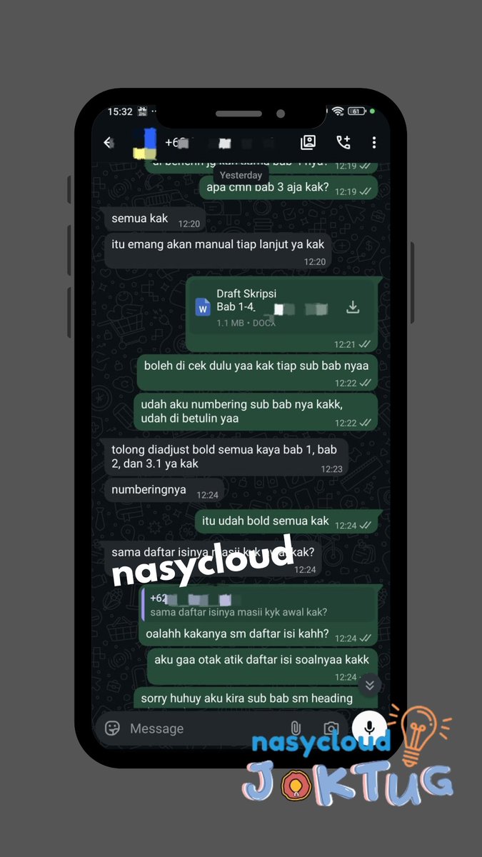 nasy JOKI JASA FORMATTING WORD, PPT, PAPER, DLL° tweet media