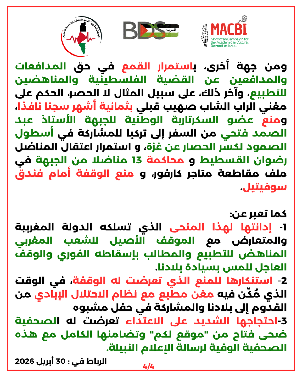 BDS Morocco/MACBI tweet media
