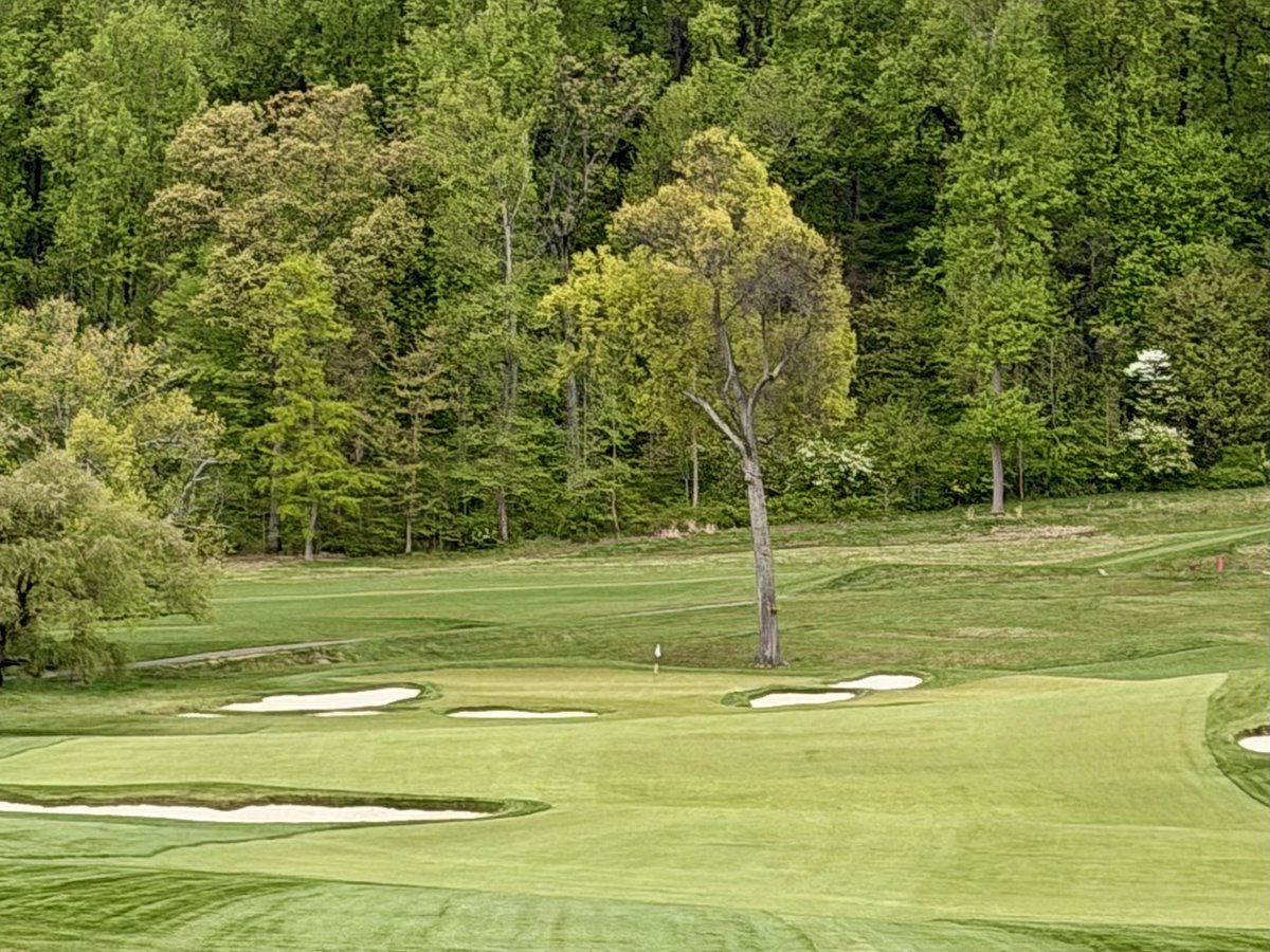 Chundeezy's tweet photo. Baltusrol Upper, Springfield, NJ. Tillinghast design, restored by Hanse. Lower gets majors, Upper is a delight. Secluded parkland feel w/ sneaky mountainous terrain, making putting visually difficult on subtly hard greens. Amazing course &amp; club w/ incredible history. https://t.co/AiHVhfh0UZ