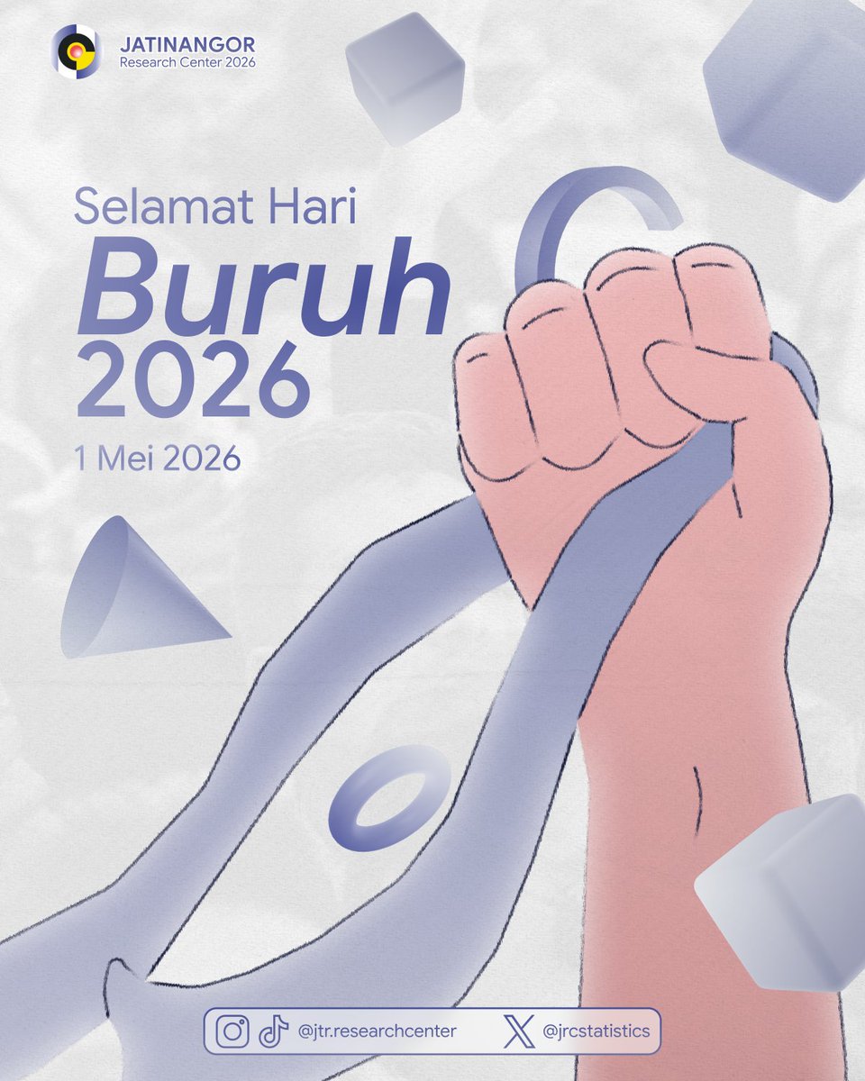 jrcstatistics's tweet photo. Selamat Hari Buruh💪👷‍♂️

Di balik setiap langkah pembangunan, terdapat keringat tak terlihat yang sangat berarti. Semoga setiap usaha dihargai, setiap hak terpenuhi, dan setiap mimpi semakin dekat untuk dicapai❤️‍🩹👷‍♂️

#MeaningfulStatisticsMindfulDecisions
#MadeinNangor https://t.co/Dzj7AiObnU