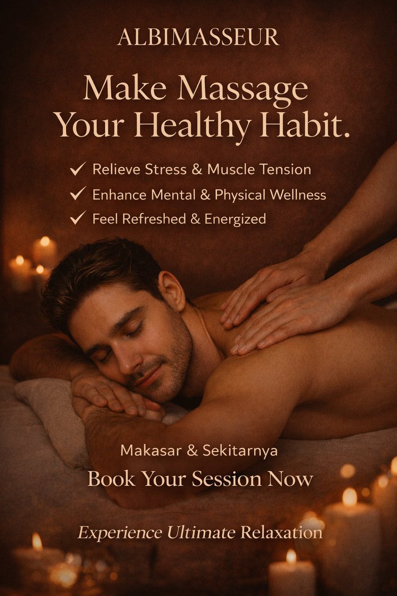What’s your best recharge? Massage.

Let your body reset, your mind unwind, and your energy come back stronger.
Because real power starts from deep relaxation.
Take a break ini you’ve earned it.