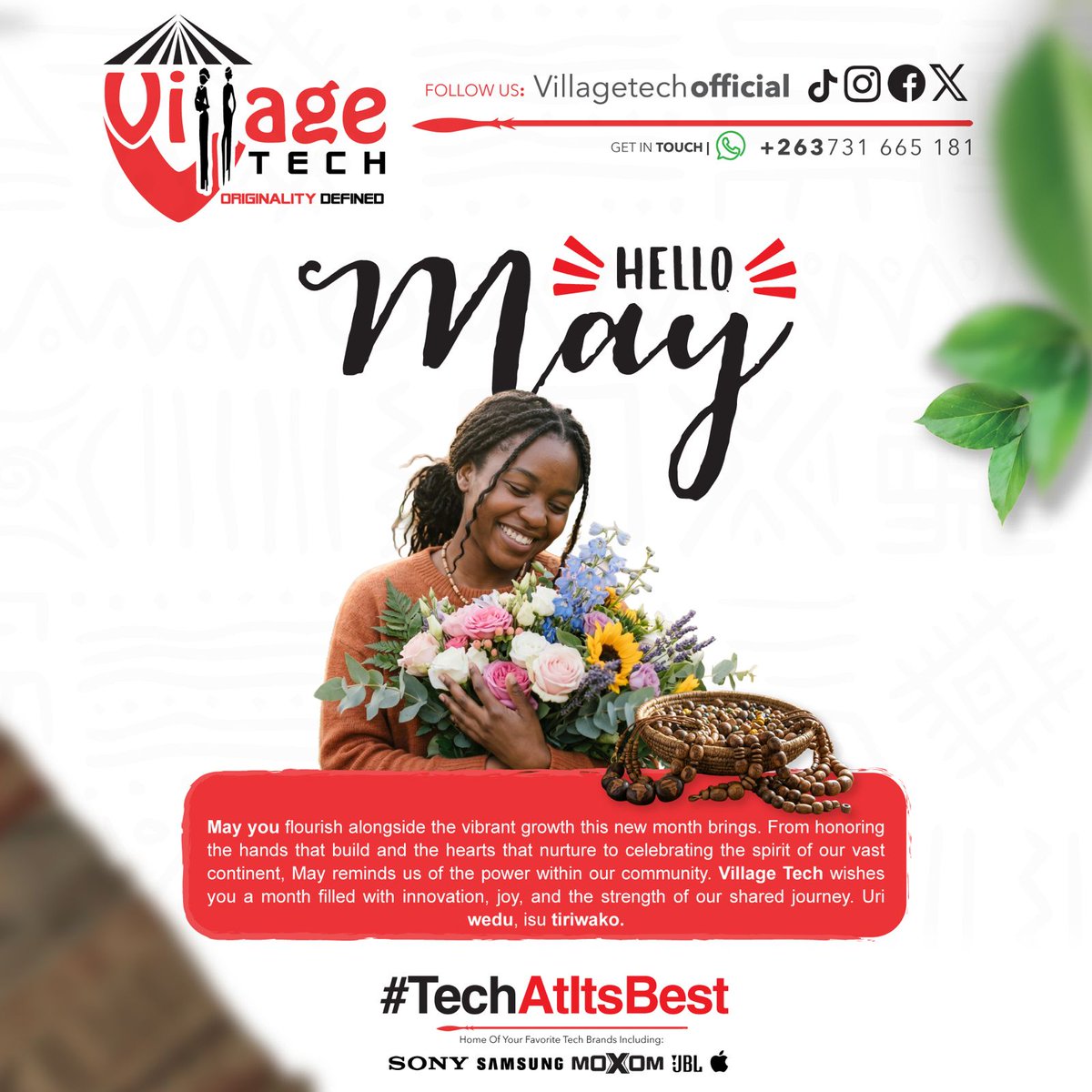 VillageTechOff's tweet image. Wishing you progress, purpose, and a little bit of magic this May. 🌍

Let’s make it count.

#NewMonth #May #CommunityFirst #TechAtItsBest