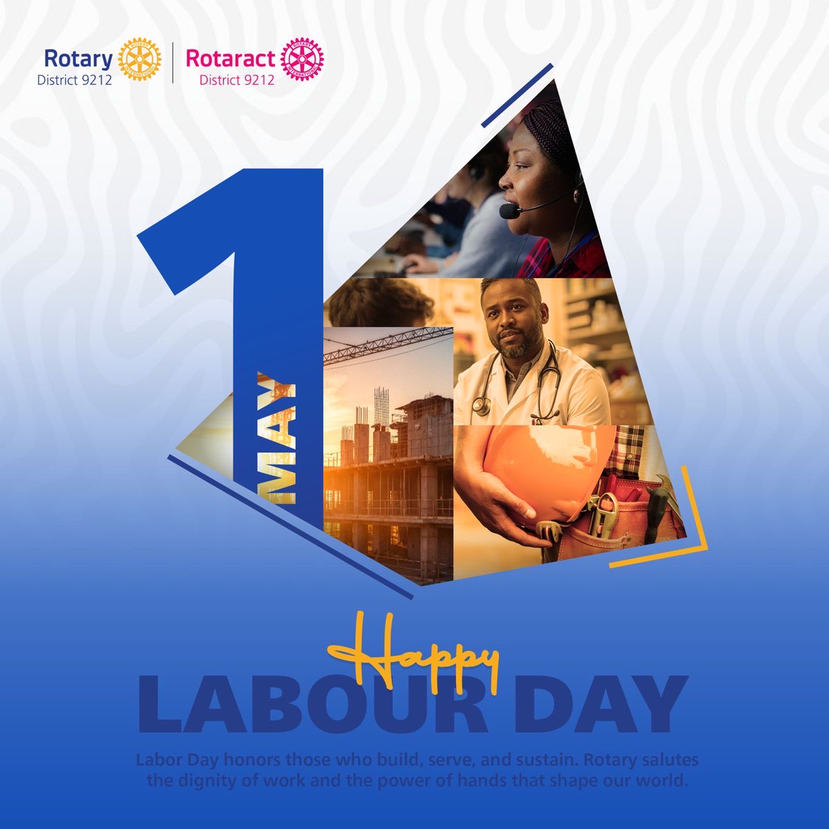 d9212_'s tweet photo. Happy Labour Day!

Today we celebrate the dignity of work and the hands that build our communities. Thank you to every Rotarian and every worker whose service, skill, and commitment move Kenya, Ethiopia, Eritrea, and South Sudan forward. https://t.co/yFFM7WuFBm
