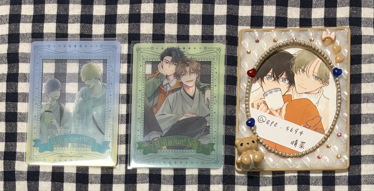 epe_5694's tweet photo. @1
【交換/譲渡】GUSH in Starry Night 23周年記念展 クリアカード クリカ

譲→画像1
求→画像2♡ / 定価+送料

交換譲渡に優劣ありません。
暮田先生譲渡は2点纏めてのみ。
5日池袋(時間要相談)手渡し◎
はじめましての方はリトリン必読。
よろしくお願いいたします。 https://t.co/0s4Fqy6t1Z
