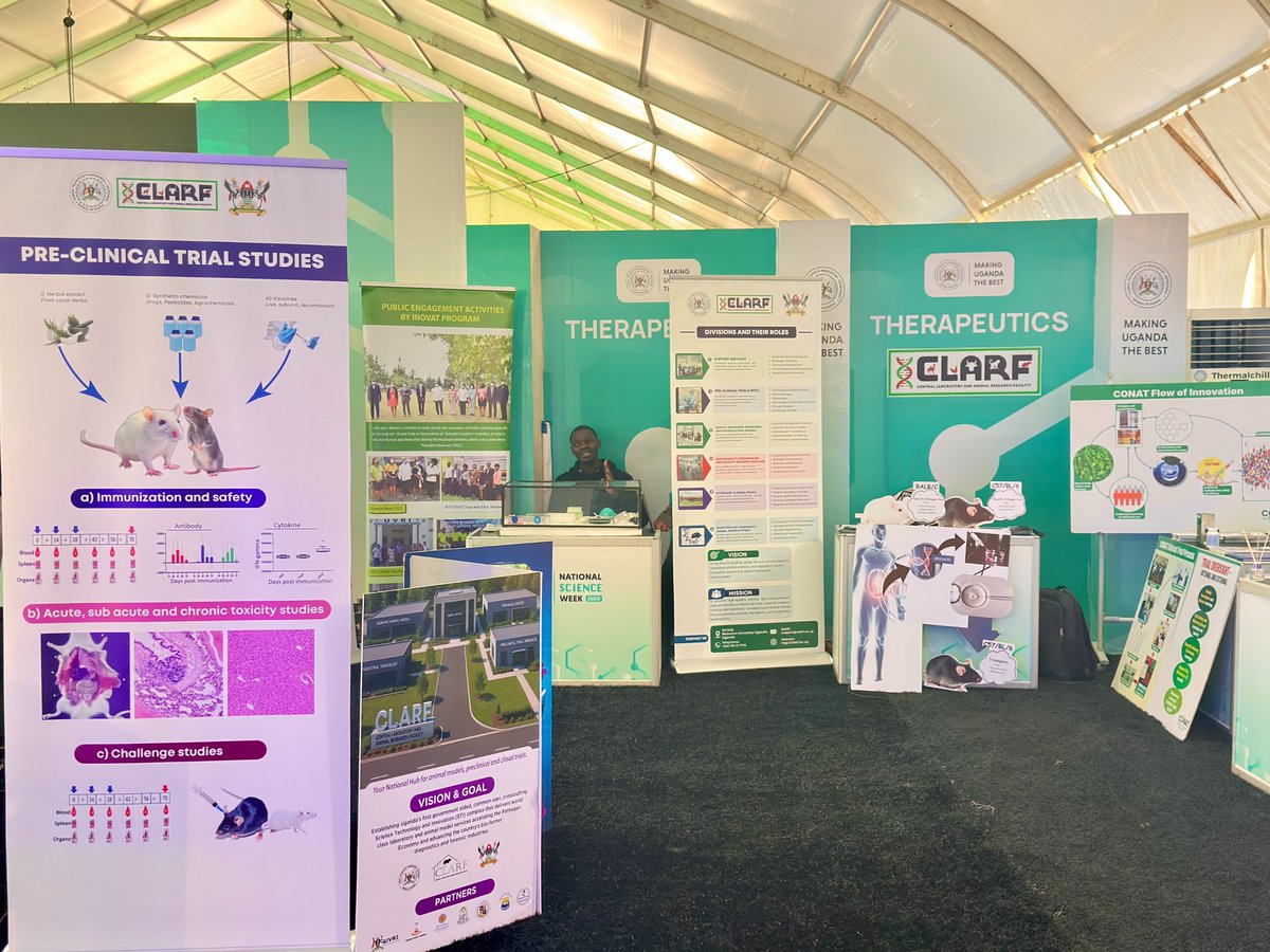 clarf_ug's tweet photo. Visit our CLARF stall at Kololo Independence Grounds for hands-on insights into ethical animal research, pre-clinical testing, veterinary trials &amp; bridging science to real solutions.
Come through and discover how science is powering Uganda’s future
#NSWUg2026 #MakerereUniversity https://t.co/s8VPqjuAc0