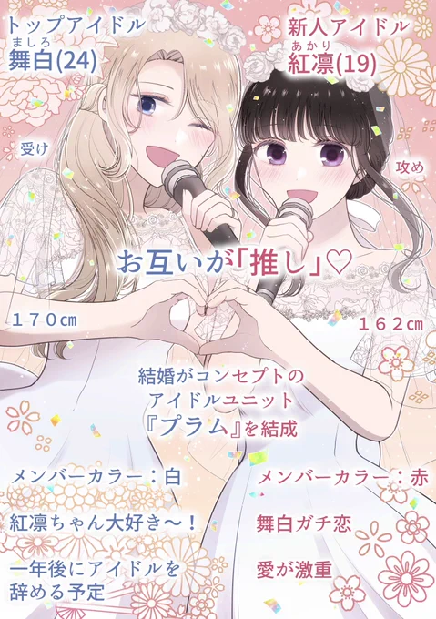結婚がコンセプトのアイドルユニットを組んでいる2人です🫶

現在1巻無料・2巻〜4巻割引・最新6巻発売中です✨
Kindle:https://t.co/ieLoHxcs6h

シーモア:https://t.co/BEpcbHcYYH

LINEマンガ:https://t.co/Q0NHYYiRER 