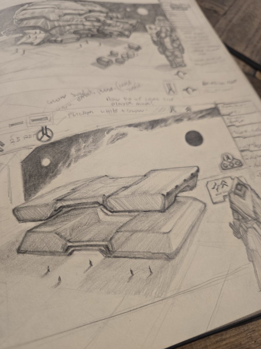 alexdrummo's tweet image. Protospace ship concepts + sketches, pencil is best.  #conceptart #traditional #drawing #spaceships #gamedev