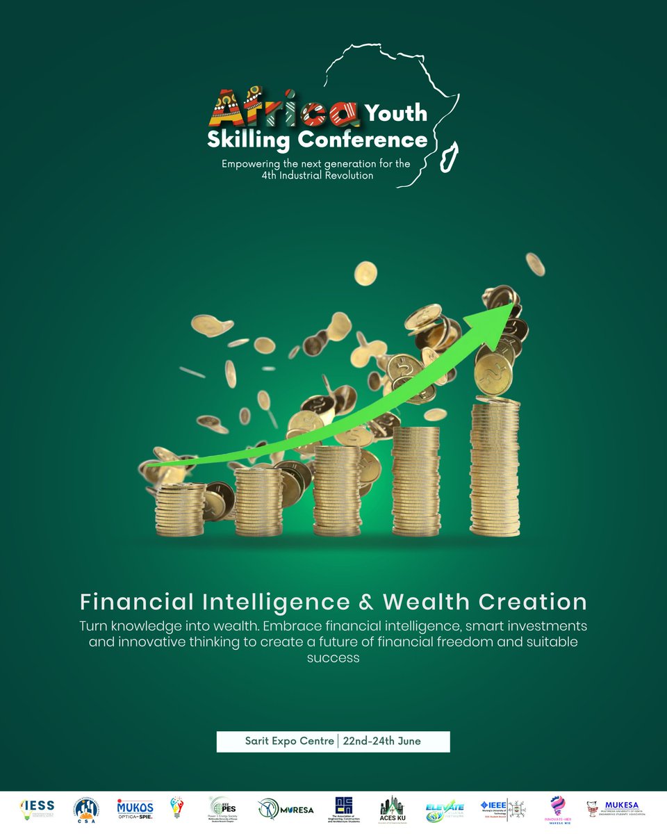 Still guessing your way through money? 🤔💸

Join the Financial Intelligence &amp; Wealth Creation Subtrack and learn how to:
📈 Invest wisely
💰 Build wealth
🚀 Create financial freedom

📍 Sarit Expo Centre
📅 22–24 June

👉 Register now: luma.com/q6p1su36

#AYSC