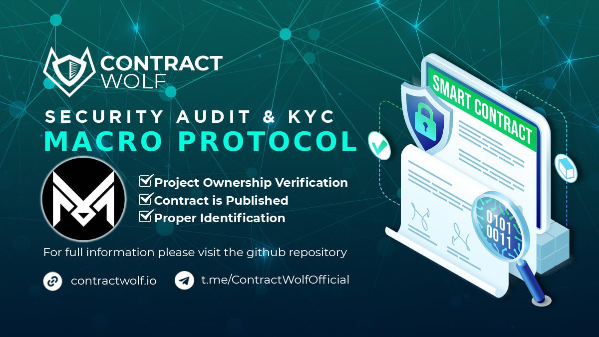 macroprotocol's tweet photo. MACRO PROTOCOL
is not just another cryptocurrency. It is a comprehensive payment solution that empowers individuals and businesses to transact effortlessly, both online and offline.

🔍 AUDIT &amp; KYC REPORT
https://t.co/K3ptoZ3SwP

Links:
Website | Twitter | Telegram | Reddit https://t.co/e203dLhWu6