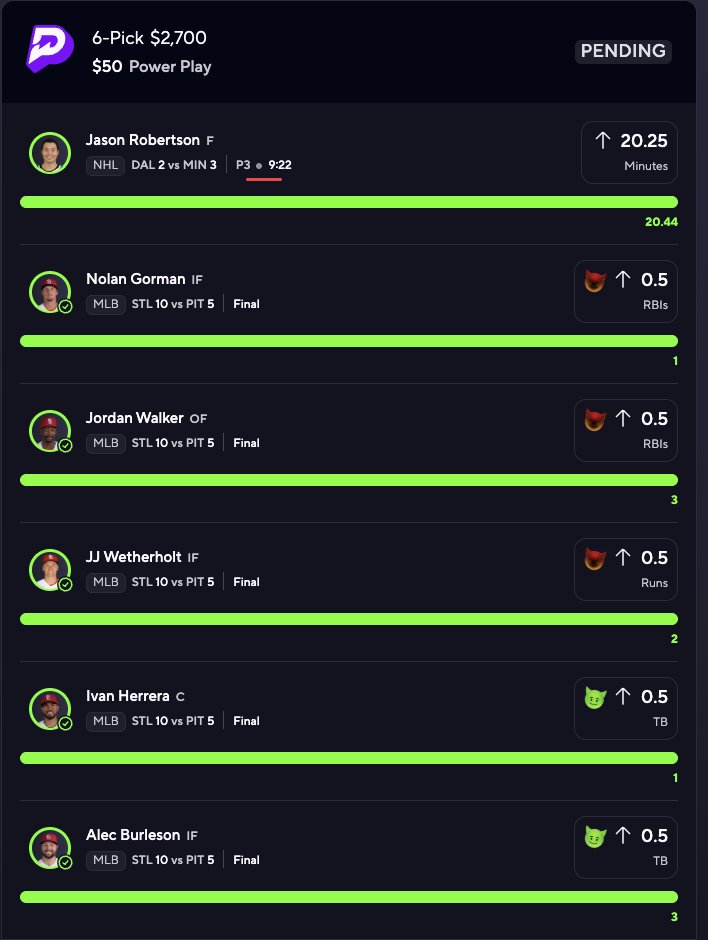 8_gotit's tweet image. 54X BANGGGGGG 🚀🚀🚀🚀🚀🚀🚀

t.me/+jhXz2x9j1bw2N…

#Gambling𝕏 #PrizePicks #NHL #MLB