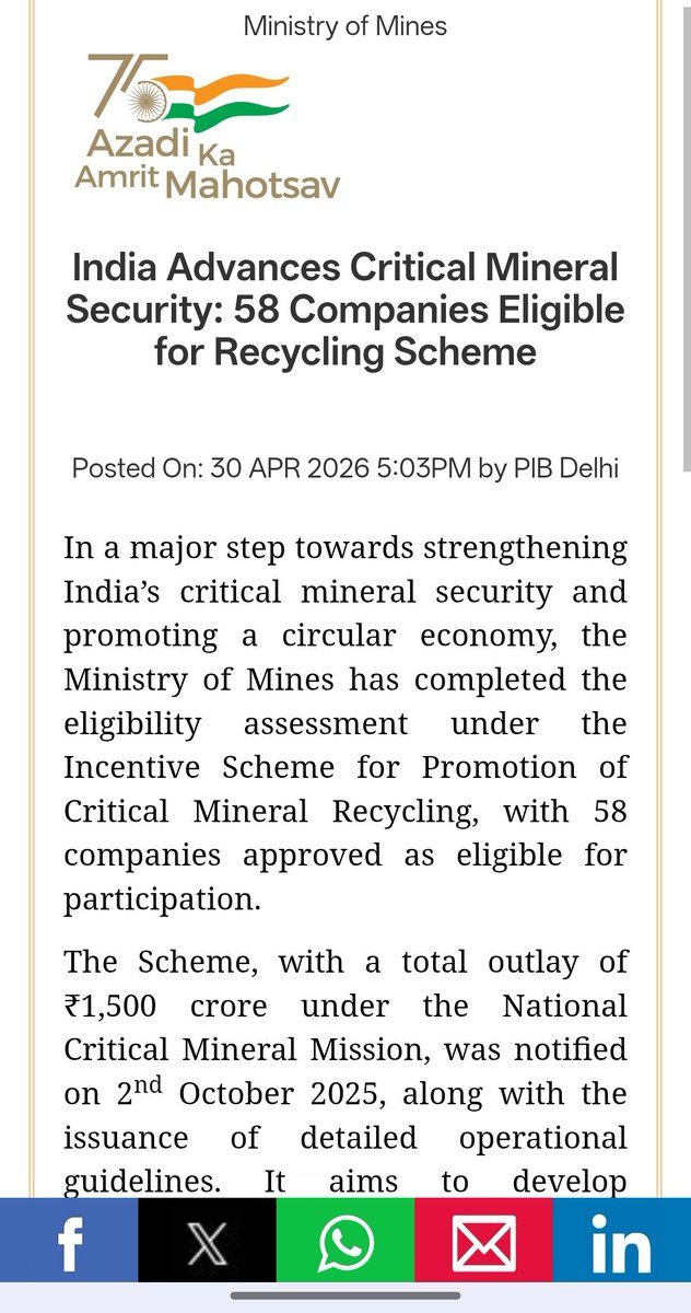 caniravkaria's tweet image. Recycling ♻️♻️♻️♻️ 

pib.gov.in/PressReleasePa…
