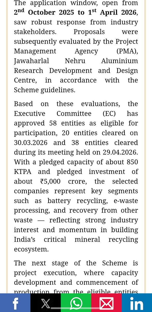 caniravkaria's tweet image. Recycling ♻️♻️♻️♻️ 

pib.gov.in/PressReleasePa…