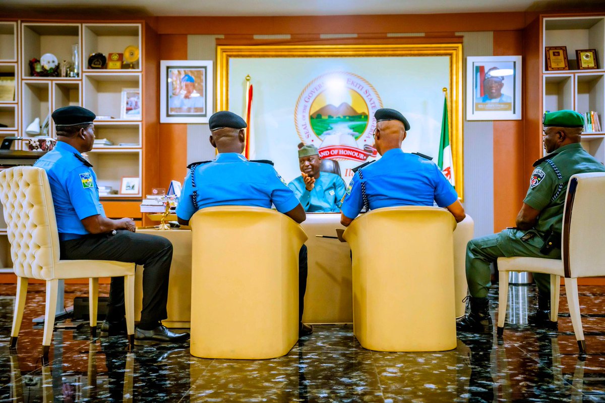 iMotivateAfrica's tweet photo. The administration of H.E. Biodun Abayomi Oyebanji remains steadfast in its duty to protect lives and secure the communities we all call home. #EkitiSafety #OurPriority https://t.co/dXwrQJ8icC