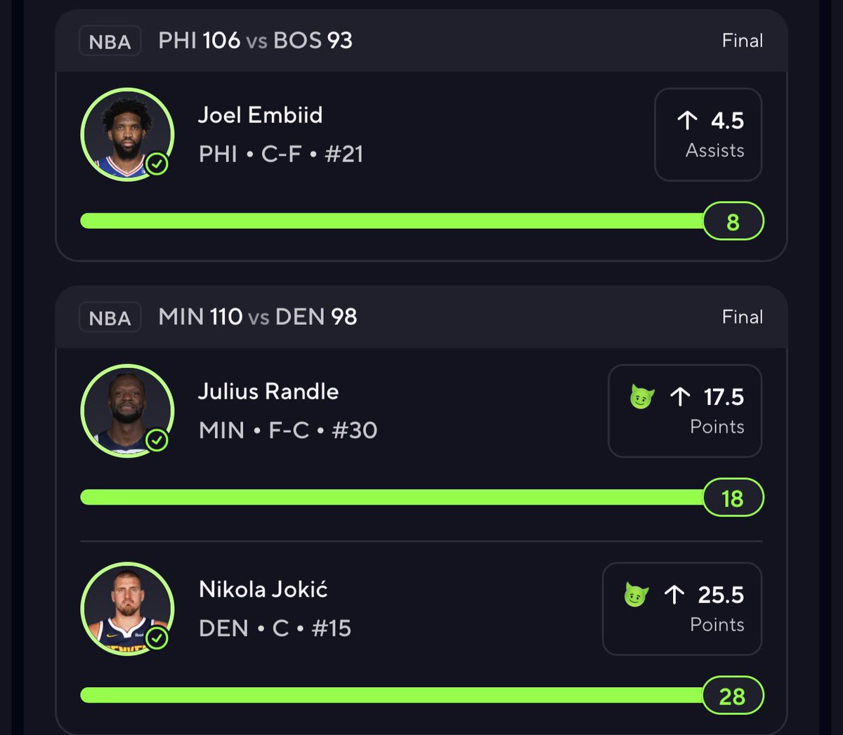 8_gotit's tweet image. AYYY CASH MY NBA 3X 💰 💎 

One play, one cash for VIP! No need to overthink it sometimes. 

Just take the free money when the books give it to you!

t.me/+jhXz2x9j1bw2N…

#Gambling𝕏 #PrizePicks #NBA