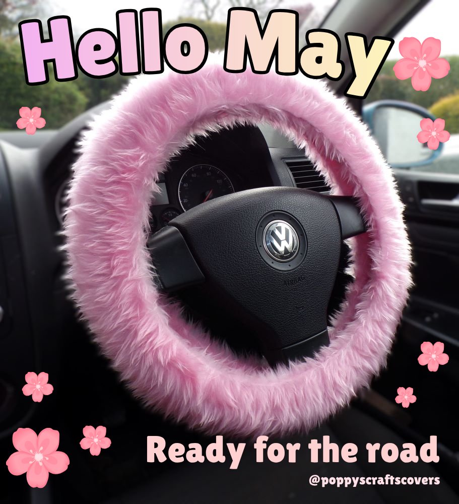 PoppysCrafts's tweet image. Hello May! 🌸 Get Ready for all the adventures ahead with our Blossom Pink fuzzy wheel cover. 🚗💨Give your ride a spring glow-up: poppyscrafts.co.uk #PoppysCrafts #SmallBiz #CarAccessories