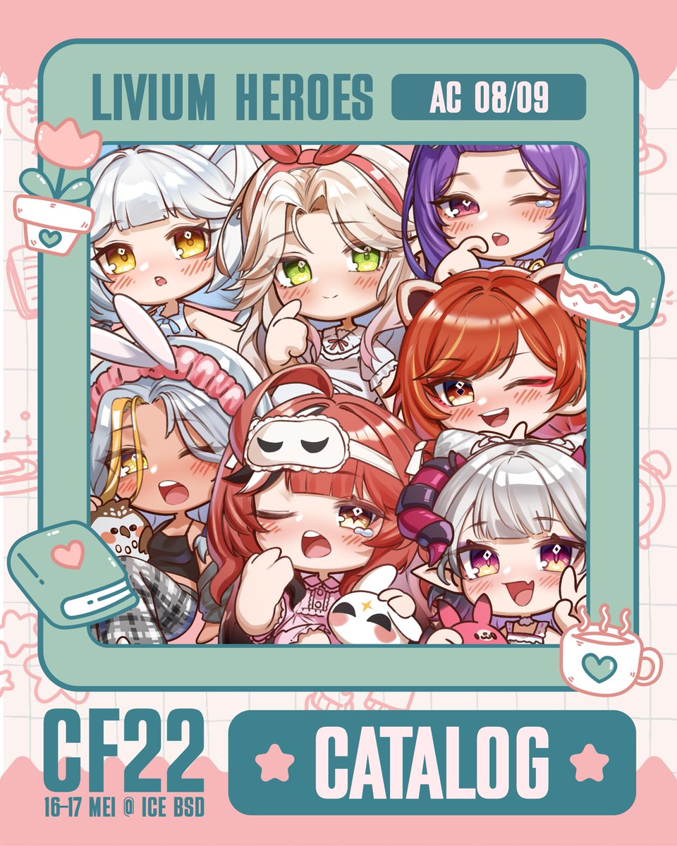 ProjectLivium's tweet photo. ✨ LIVIUM HEROES hadir di CF22! 16&amp;17 Mei @ ICE BSD
Temukan catalog merch terbaru dari oshi favoritmu💜
Jangan lupa mampir ke booth kami ya! AC-O8/09 https://t.co/zAL6Hd935c