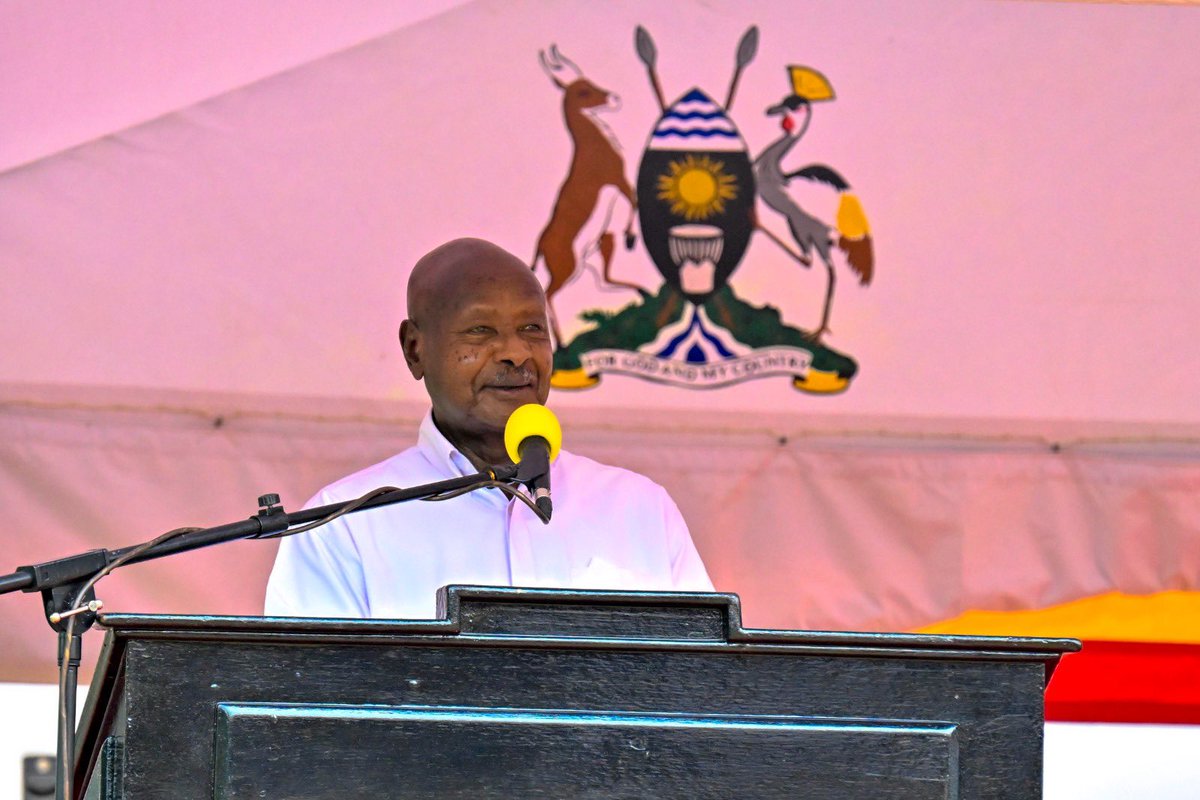 President Yoweri Museveni noted that the NRM government has created peace and stability, which are essential ingredients for workers to thrive and businesses to grow. #WhyUgDecidedM7 #M7SwearsIn2026