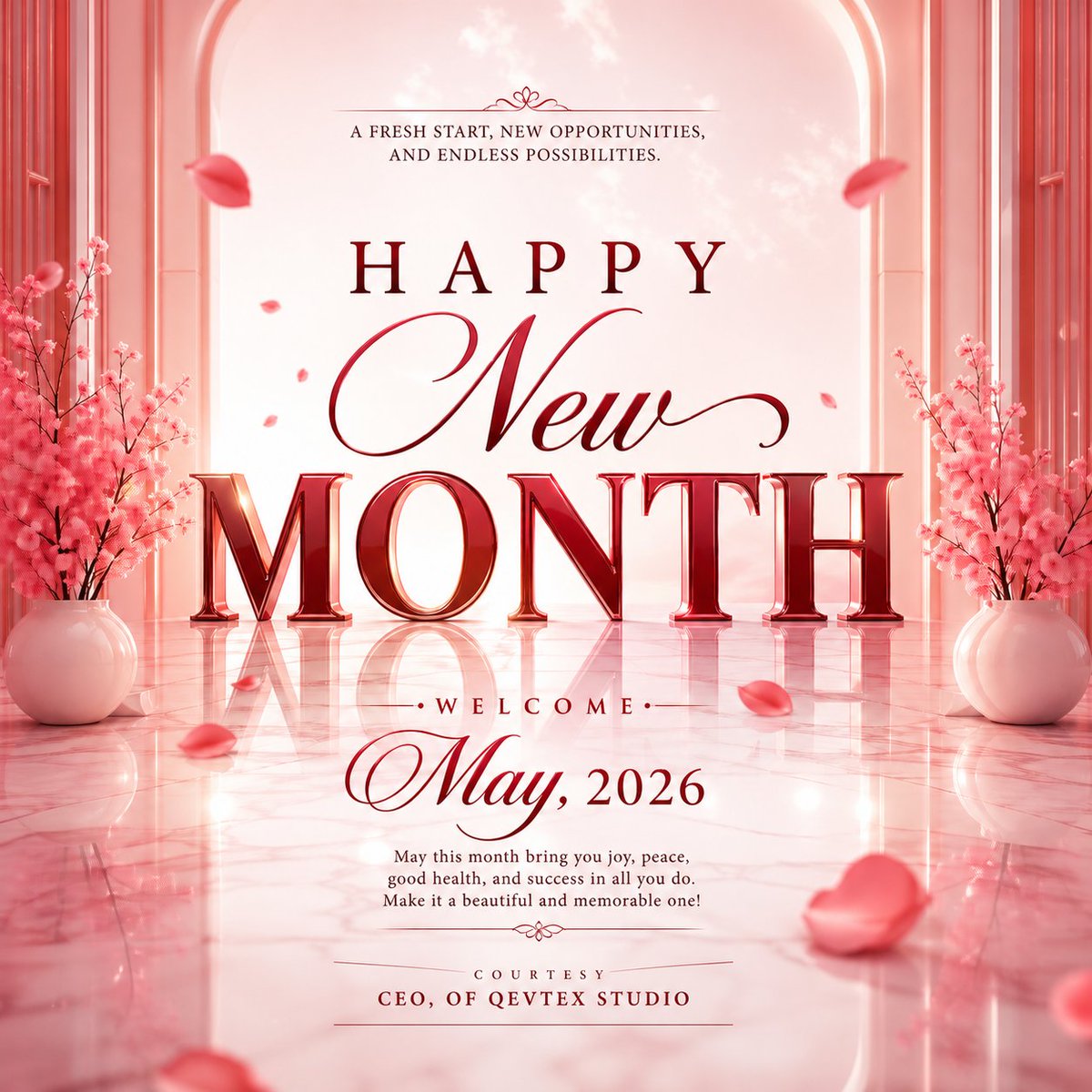 qevtexstudio's tweet image. ✨ Welcome to May 2026 ✨

A new month always brings a fresh opportunity to reset, refocus, and rise stronger. As we step into May, may it be filled with clarity, growth, meaningful wins, and moments that truly matter.

#mayu生誕2026 #Agency #Brand