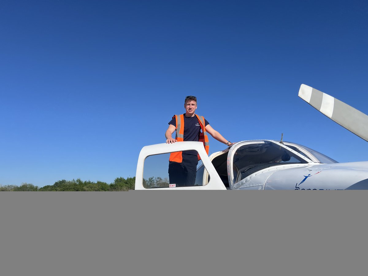 Aerobility's tweet photo. Huge congratulations goes to Oscar Budd who successfully completed his first solo flight yesterday at our Aerobility Blackbushe base. Oscar made full use of the good weather and completed his first solo flight as his incredibly proud parents watched from the ground. https://t.co/s2qxPNXZcC