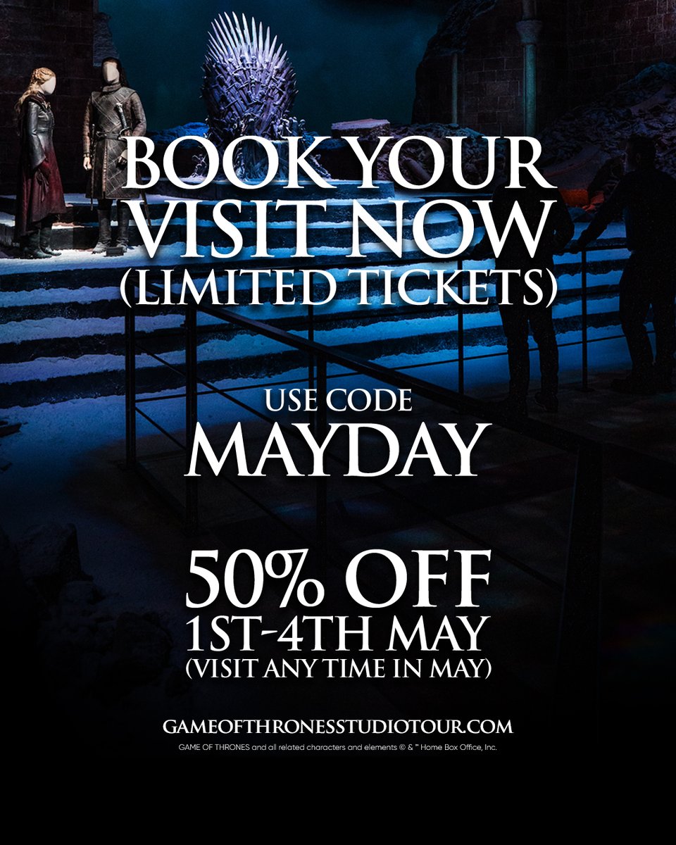 Game of Thrones Studio Tour tweet media
