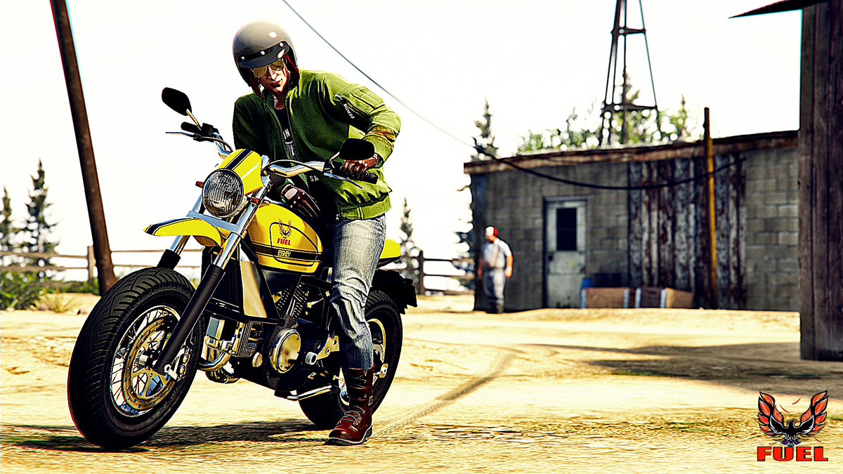 Guzzi_T140's tweet image. #これを見た人は地味に気に入っている作品を貼れ
#GTA #gta #GTAO #FUEL 

カフェレーサー、カッコいいよね～♪
セパハンやステップが疲れるかなぁ？
シンプルなネイキッドも良いよね～♪
軽快さではスクランブラーかなぁ？
走り出してしまえばクルーザーも楽なんだよね～♪

…そんな感じでこの4枚♪