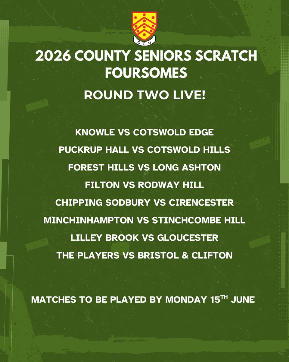 Gloucestershire Golf tweet media