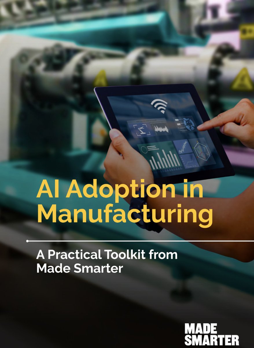 MadeSmarterUK's tweet photo. 🤖 AI adoption doesn’t start with technology.
It starts with the problem.

Our new practical AI toolkit helps manufacturers to focus on real business value using a clear Scan, Pilot, Scale approach.

📘 Free to download 👇
https://t.co/K3YQHBEUuJ

#Manufacturing #AIAdoption https://t.co/PYVab3Q0jC