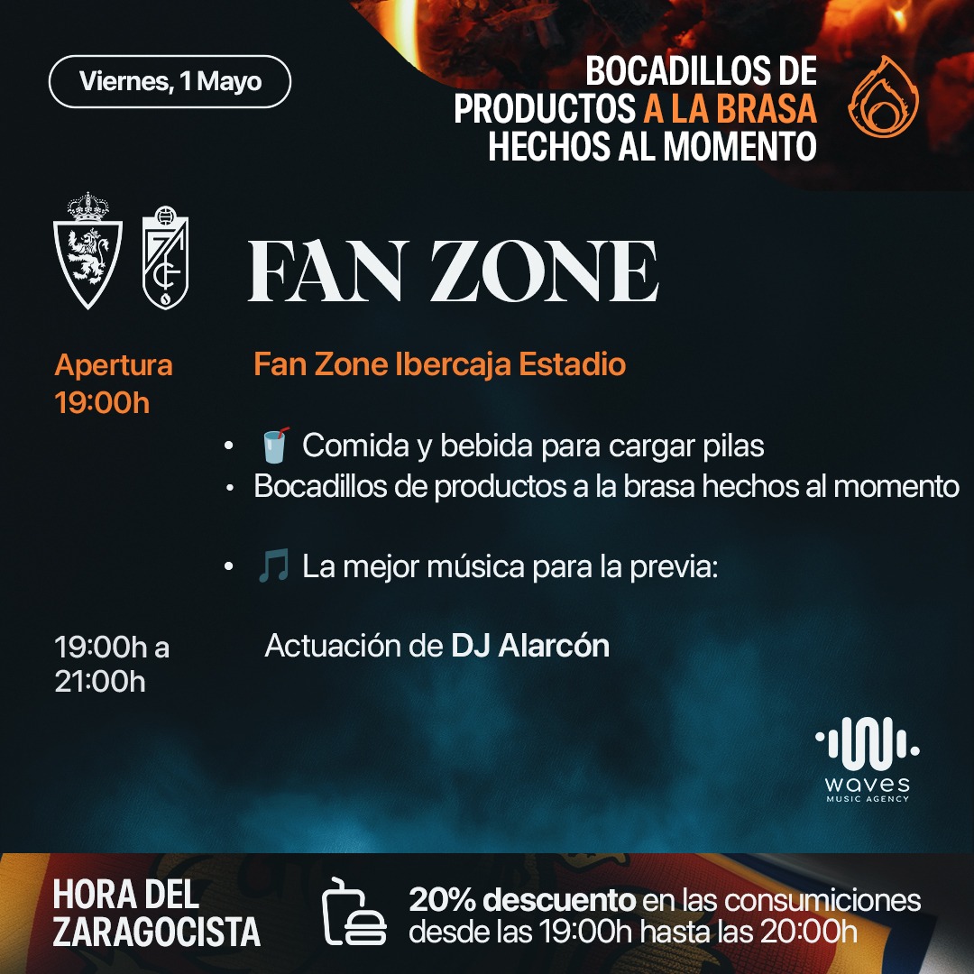 RealZaragoza's tweet photo. ℹ️ Aquí tenéis toda la información para el partido de esta noche 

🛍️ Tiendas oficiales 
🚋 Cómo llegar 
🎟️ Taquillas y entradas 
🎵 Nuestra Fan Zone, con apertura a las 19:00 horas