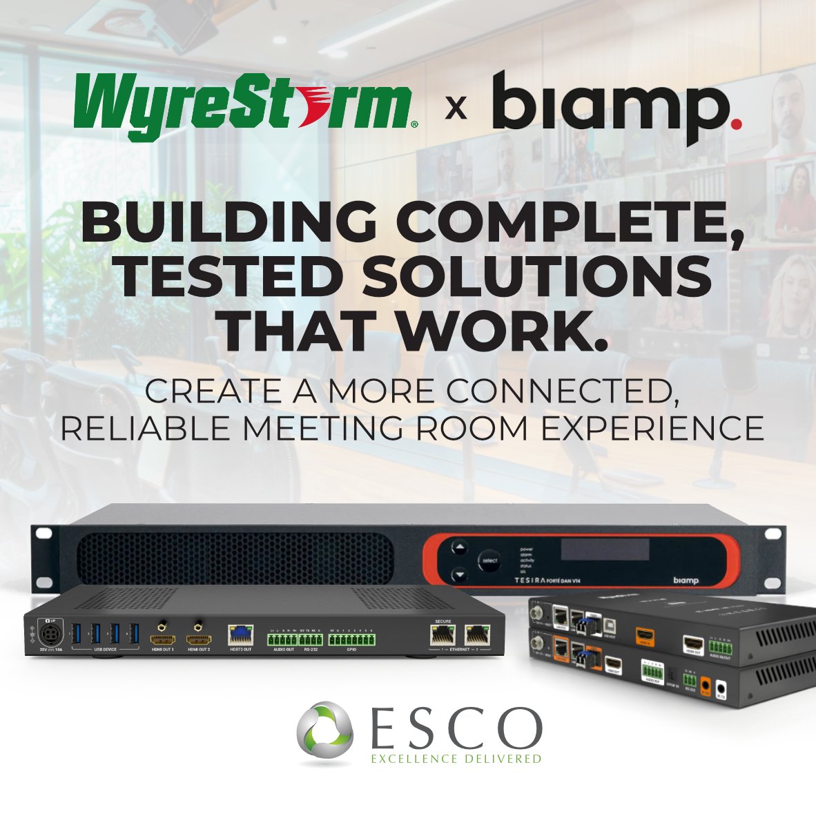 Wyrestorm's tweet image. Bringing AV and audio together where it matters most.

In Asia, WyreStorm is teaming up with Biamp and ESCO Group to deliver tested, reliable meeting room solutions for modern corporate spaces.

#AVtweeps #Asia #ProAV #AVIntegration