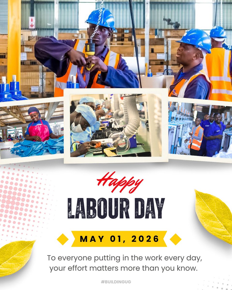 President Yoweri Museveni honors the spirit of Labor Day as a reminder that every Ugandan has a role to play in building a prosperous future. #WhyUgDecidedM7 #M7SwearsIn2026 #LabourDay