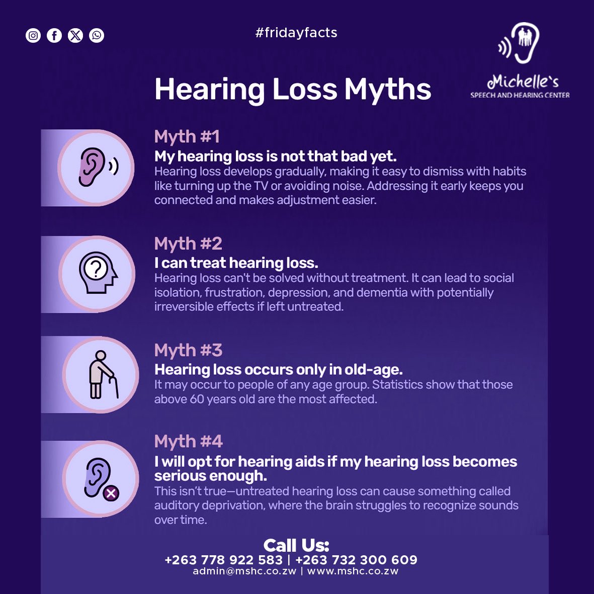 michelleshc's tweet photo. #friday #facts #hearingloss #myth https://t.co/yvUZZhXVLH