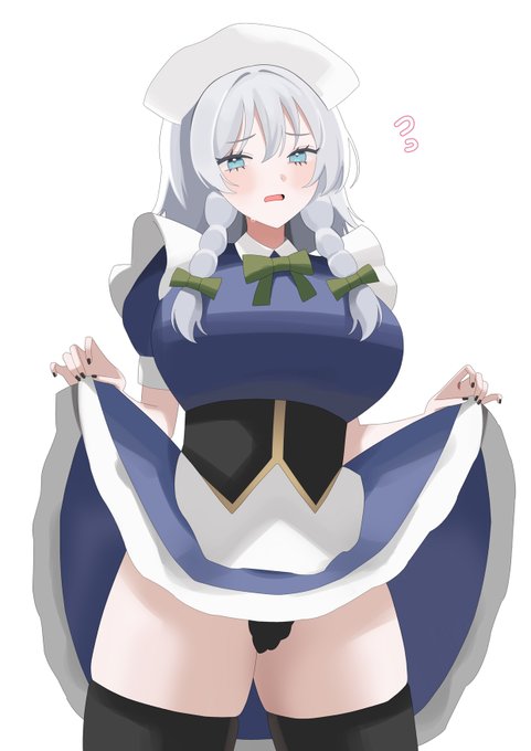 咲夜のたくし上げ #東方Project #十六夜咲夜
