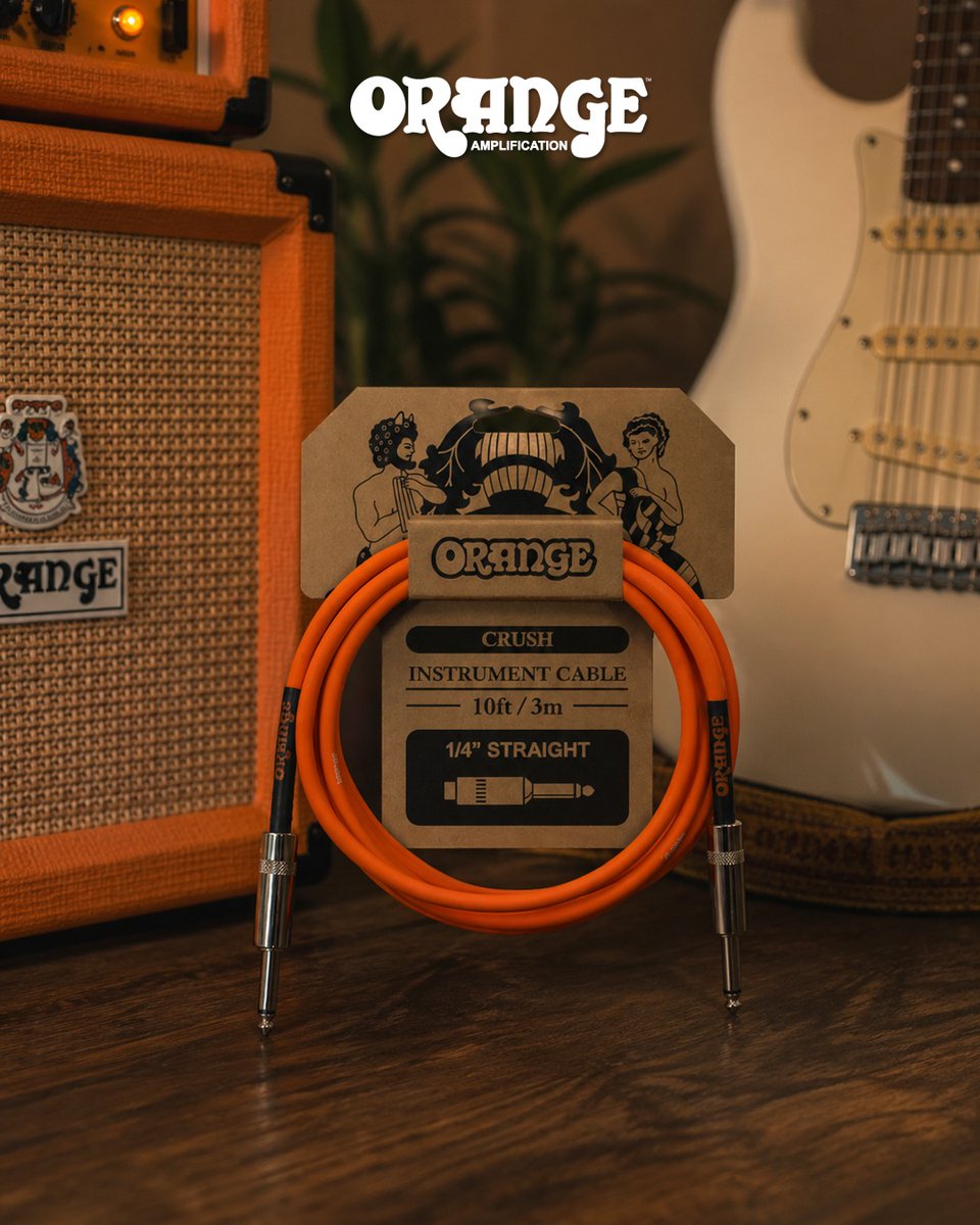trimacindia's tweet image. CA034 Crush Series : Instrument Straight Cable
Length : 10 Feet

Features:

Pure Copper Conductor, Hand Soldered nickel plated 1/4″ jacks, PVC AND PE Insulation For Super Low Noise And Interference Rejection

#Orange #Orangecable #lownoise