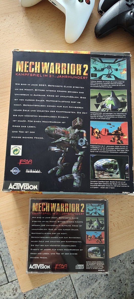 Tom_ZR_Race's tweet image. #Retrogaming time
The 90s were the hay days for Mech games and here is a prime example of them from 1995, published by Activision:
MechWarrior 2

#PCGaming
