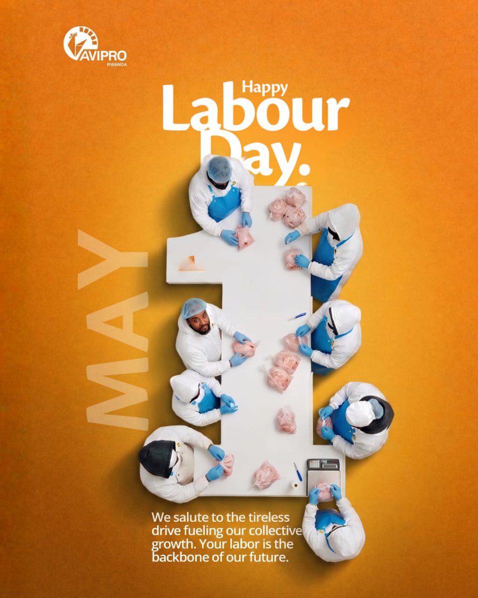 AviproRwanda's tweet image. Behind every great achievement is a team of dedicated individuals. Today, we celebrate the hands that build, the minds that innovate, and the hearts that drive us forward. Happy Labour Day to the backbone of our community! 🛠️✨

#LabourDay2026 #HardWorkPaysOff #Teamwork